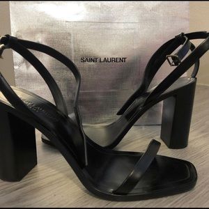 Saint Laurent open toe heels (Size 39.5)